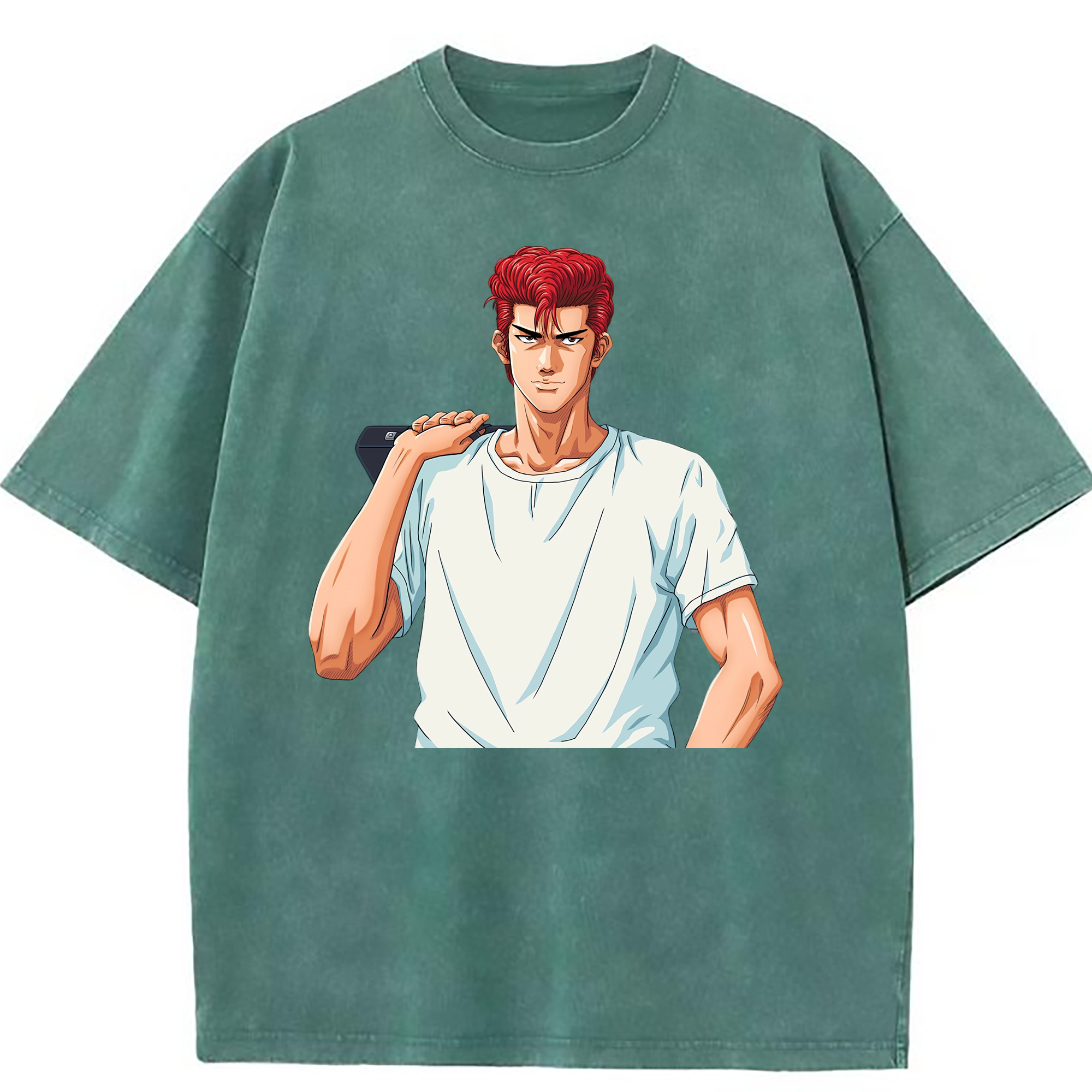 （画像用） SLAM DUNK／スラムダンク 綿100% ヴィンテージ風 半袖Tシャツ（フロントプリント）